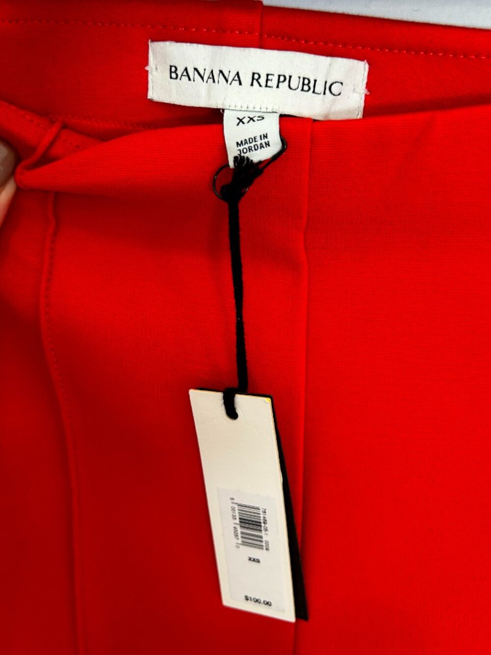NWT Banana Republic Red Everywhere Ponte High-Rise Flared Wide Leg Pants - XXS